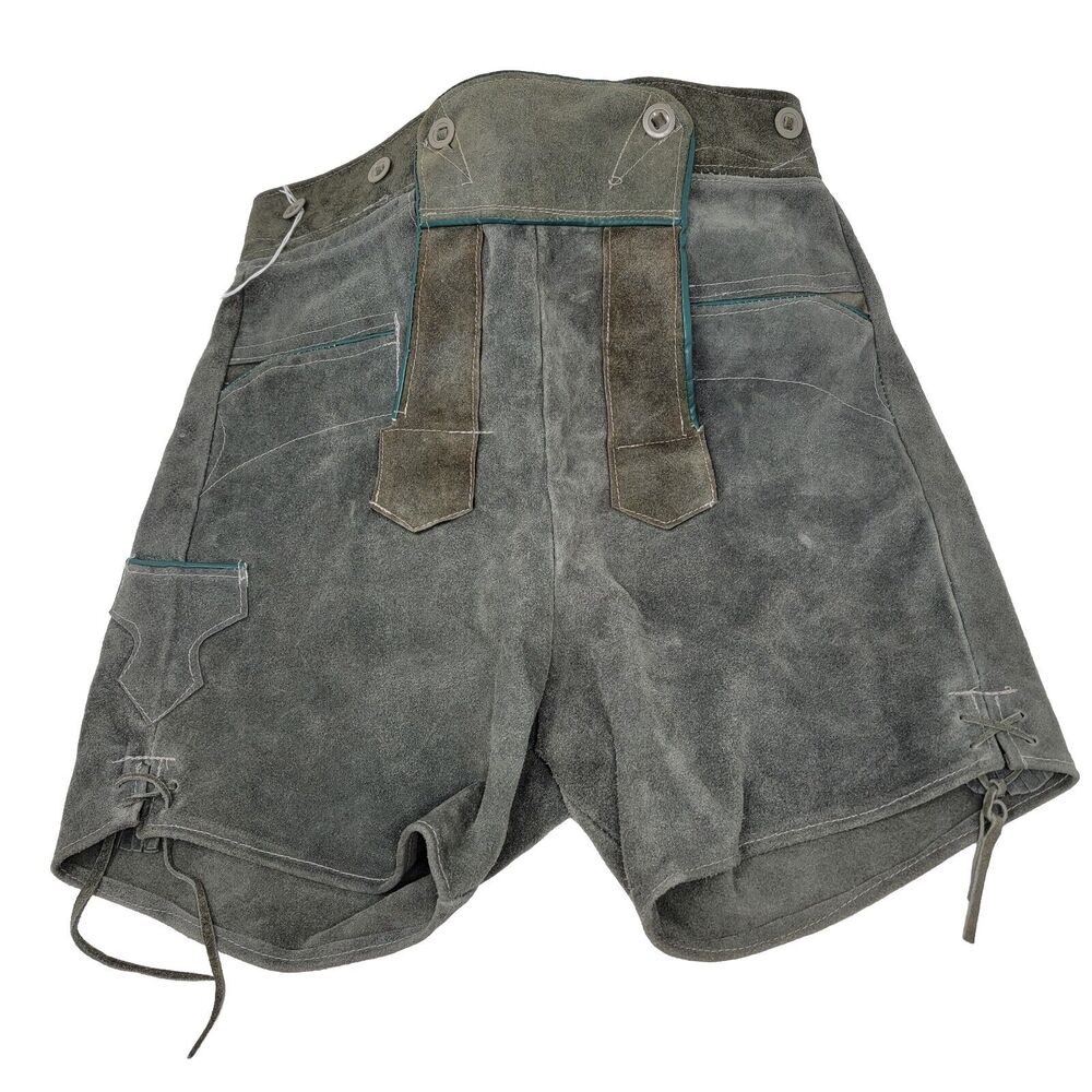 Vintage Men’s 30 German Lederhosen Genuine Leather Short Handcrafted Octoberfest